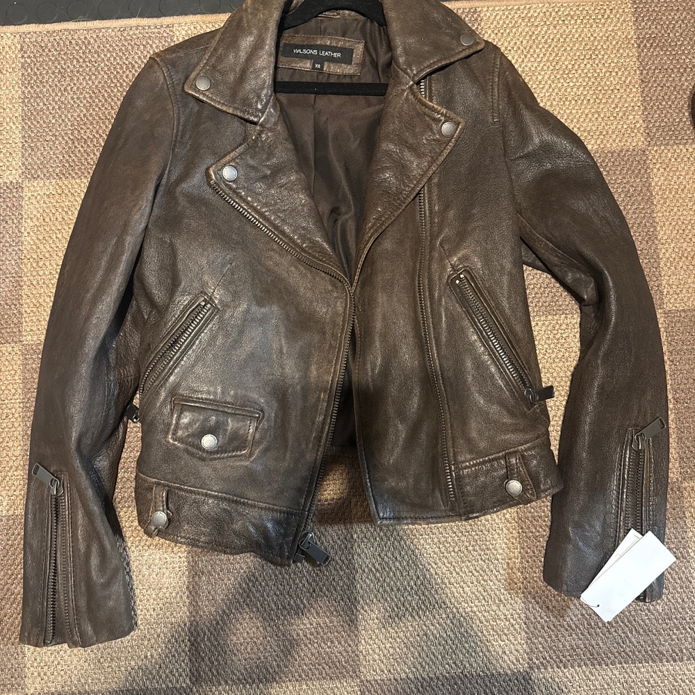 Wilson Vintage Leather Jacket - Brown